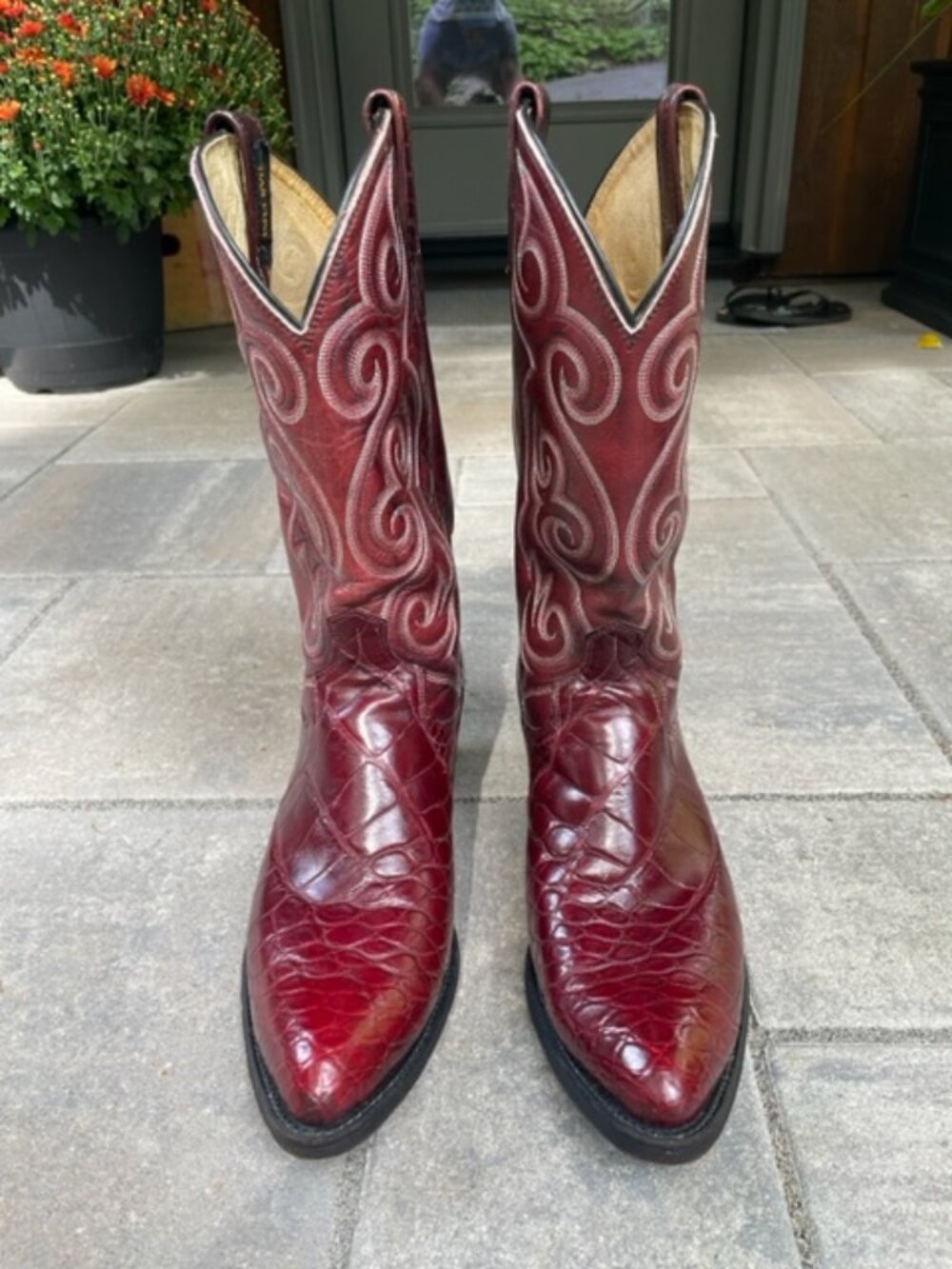 Dan Post Burgundy Cowboy Boots